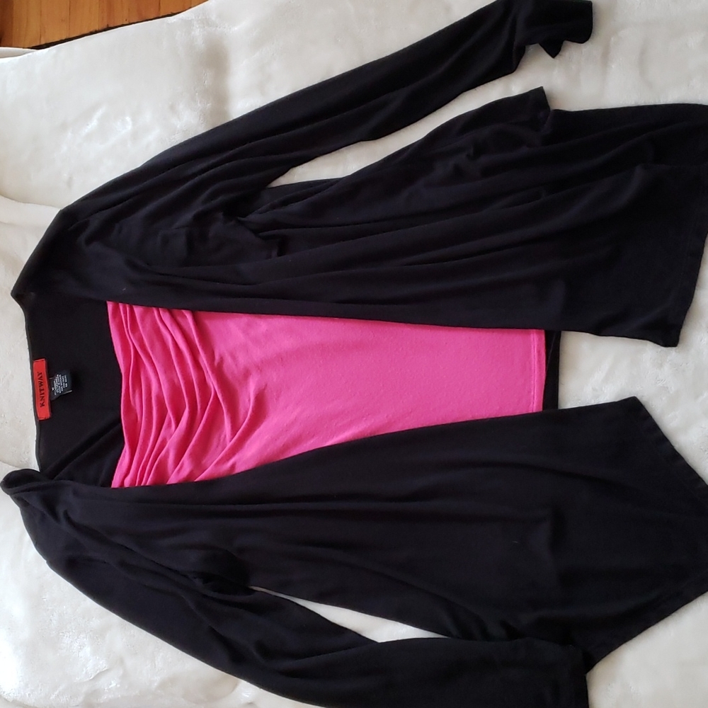 Knitway 1 piece (tank top & cardigan) size M